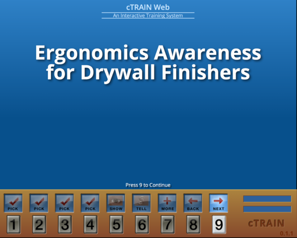 Ergonomics for Drywall Finishers
